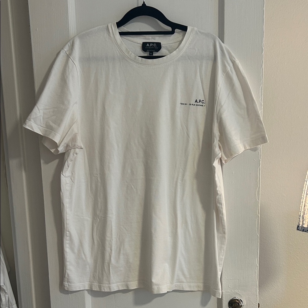 A.P.C. Classic White Short Sleeve Tee
